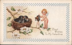 Best Wishes To My Valentine Postcard