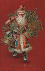 A Merry Christmas Santa Claus Postcard Postcard Postcard