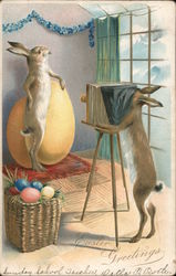 Easter Greetings Postcard