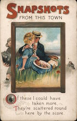 Couple Kissing - Snapshots From This Town Postcard