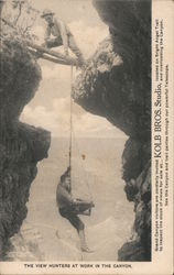 The View Hunters at Work in the Canyon Postcard