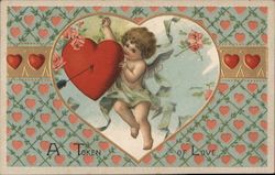 A Token of Love Cupid Postcard Postcard Postcard