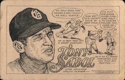 Tony Sabol Star Oakland Utility Player Postcard