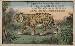 If I'd set but a dozen or so lines To settle my doubts and my fears Postcard