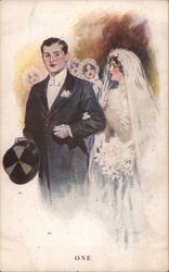 "One" Marriage & Wedding Postcard Postcard Postcard