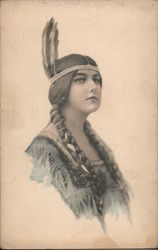 Native American Princess Postcard