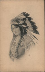 Native American Princess Postcard