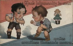 Man's Inhumanity to Man Makes Countless Thousands Mourn Postcard