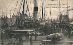 The Steamship Archangel departing Murmansk Postcard