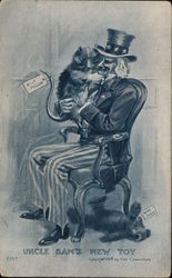 Taft Possum - Uncle Sam's New Toy Postcard