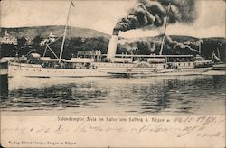 Salondampfer Freia Im Raten Von Salliniza. Rugen Postcard