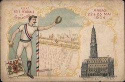 Fête Féderale de Gymnastique - Arras 22 & 23 Mai 1904 Postcard