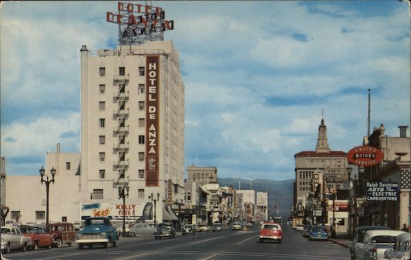 Looking East Along Santa Clara Street San Jose California