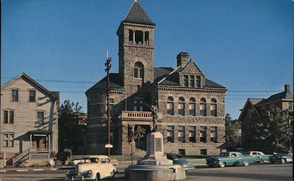Court House And Civil War Monument Woonsocket Rhode Island