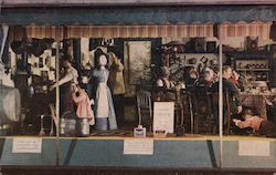 1945 Christmas Window at Breuner's - 21st and Broadway - Home furnishers since 1856 Postcard