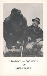 "Tommy" and Bob Noell of Noell's Ark Postcard