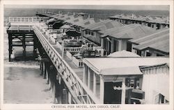 Crystal Pier Motel San Diego, CA Postcard Postcard Postcard
