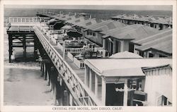 Crystal Pier Motel Postcard