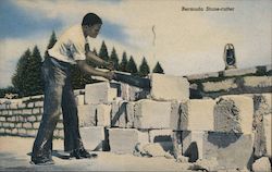 Bermuda Stone Cutter Postcard