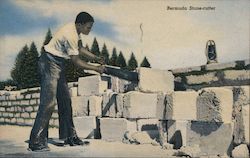 Bermuda Stone Cutter Postcard Postcard Postcard