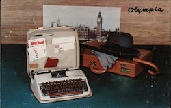 Olympia Lightweight Portable Typewriter Postcard