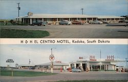 H&H El Centro Motel Postcard
