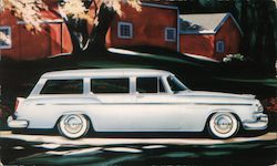 1955 Chrysler Windsor Deluxe Town & Country Wagon Postcard