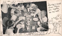 Kellogg's: "Having a Swell Time, Mom, you oughta see me eat" Postcard