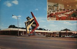 The Flamingo Motel and Restaurant Postcard