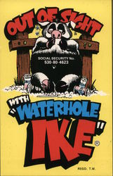 Out of Sight With “Waterhole Ike” Pigs Postcard Postcard Postcard