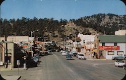 Elkhorn Avenue and Business District Estes Park, CO Postcard Postcard Postcard