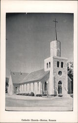 Catholic Church Norton, KS Postcard Postcard Postcard