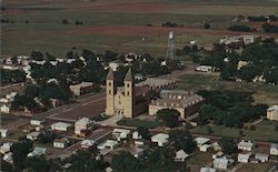 Aerial View Victoria, KS Ed J. Kuhn Postcard Postcard Postcard