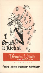 Diamond Jim's Nevada Club Postcard