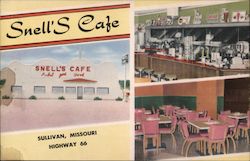 Snell's Cafe Sullivan, MO Postcard Postcard Postcard