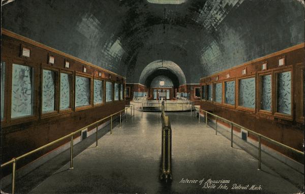 Interior of Aquarium, Belle Isle Detroit Michigan