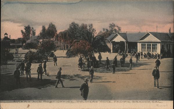 Aviary and Post Office, Soldier's Home, Pacific Branch, Sawtelle Los Angeles California