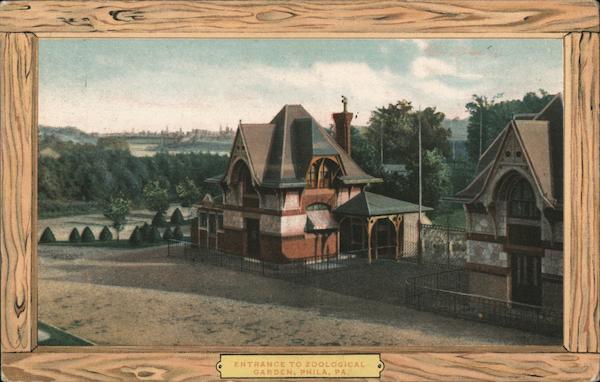 Entrance To Zoological Garden Philadelphia Pennsylvania