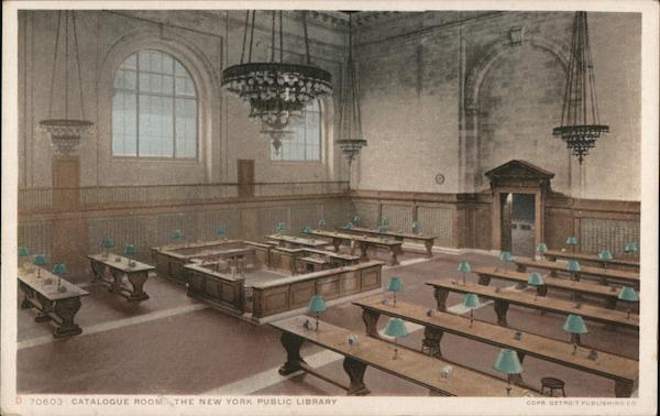 Catalog Room NY Public Library New York