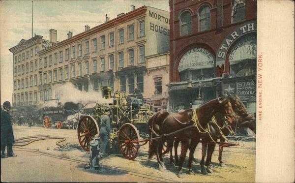 Horse Drawn Fire Engine New York City