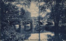 Brick Bridge, Botanical Garden Bronx, NY Postcard Postcard Postcard
