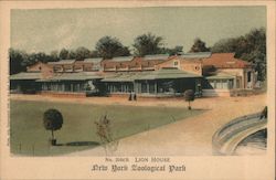 Lion House, New York Zoological Park Postcard
