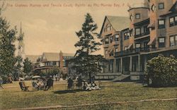 The Chateau Murray and Tennis COurt Postcard