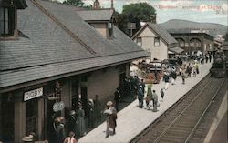 "Bluenose" Arriving Postcard