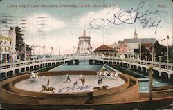 Circus Ring & Chute the Chutes, Dreamland Coney Island, NY Postcard Postcard Postcard