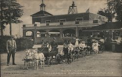Goat Carriages Palisades Amusement Park Alpine, NJ Chas Harding Postcard Postcard Postcard