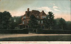 Former Home of P.T. Barnum Postcard