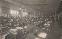 Bookkeeping Department at C.C.C. College Postcard