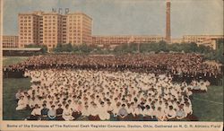 Employees of the National Cash Register Company Postcard