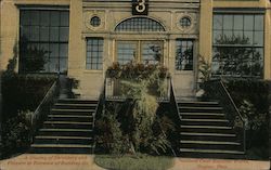 A Display of Shrubbery and Flowers at Entrance of Building No. 5, National Cash Register Works Postcard